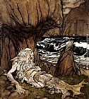 A Crowned Merman by Arthur Rackham